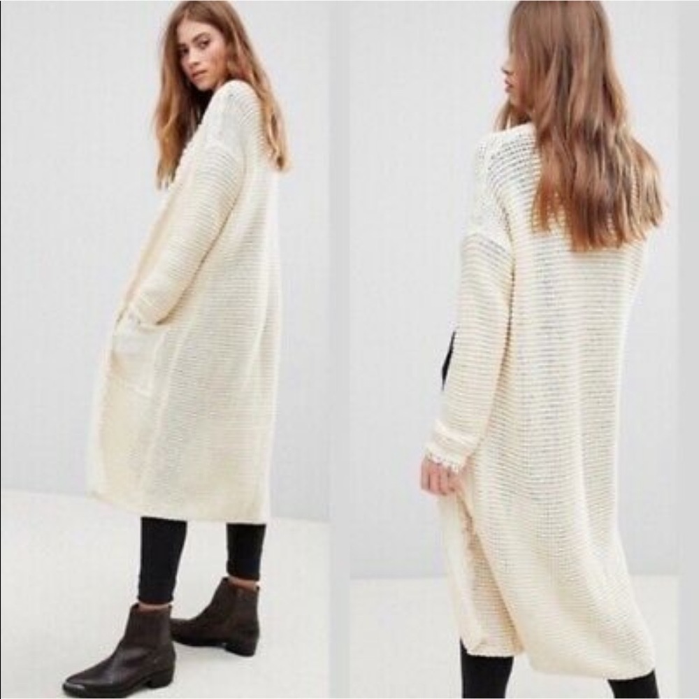 Free People Woodstock Longline Cardi